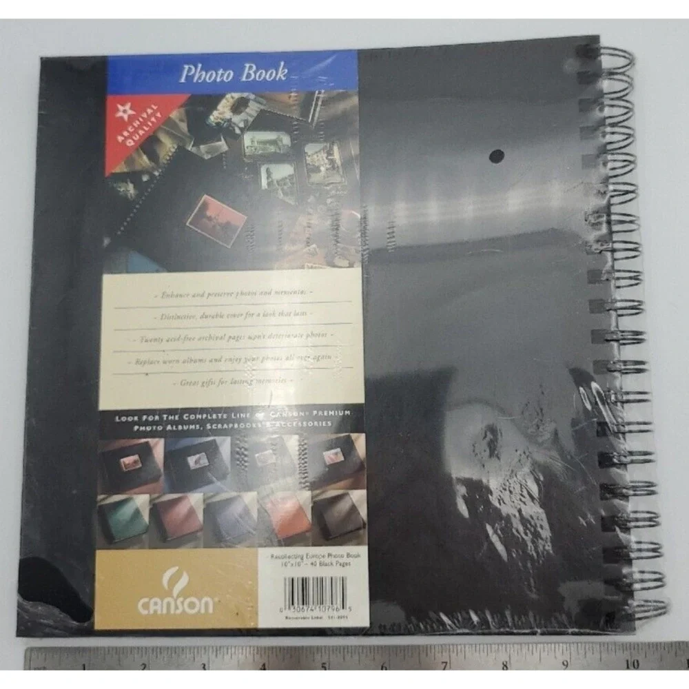 Acid Free‎ Photo Archival Album 40 Pgs Eiffel Tower 10x10in Corner Mounts Canson